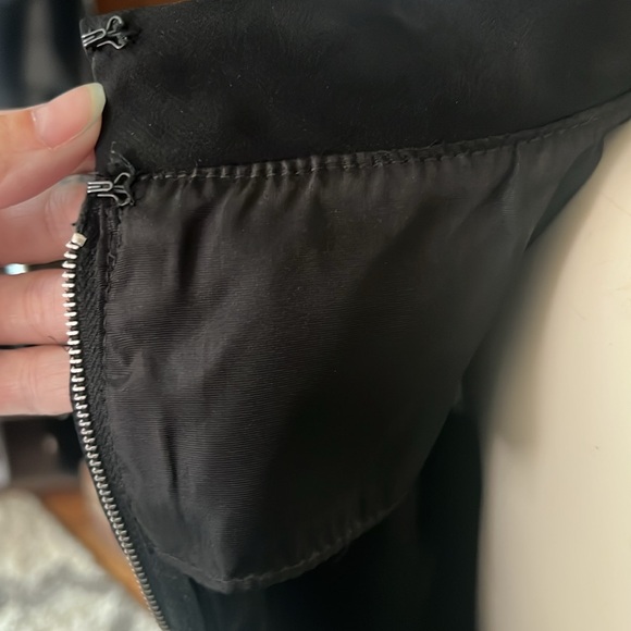 Vintage 60s Shift dress with Chiffon sleeves and Maribou trim - Picture 5 of 5